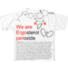 メルカプ糖のERGOPER(淡色) All-Over Print T-Shirt