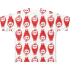 KANKAN ILLUSTRATION FACTORY goods shopのAPPOWLアッポォウル（パターン） フルグラフィックTシャツ