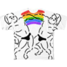 yopiのover the rainbow フルグラフィックTシャツ