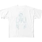 ragdollcatのwoman sitting in chair All-Over Print T-Shirt