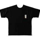 Design Studio 「Chi-Ra-Ri ~ち・ら・り~」の輝之匠「 聖母マリア」Ex (Black) フルグラフィックTシャツ