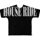 HOUSE DANCE MANIAのHouse Rideビッグロゴ フルグラフィックTシャツ