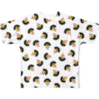 うにクレープ ショップのうにクレちゃん大集合！ All-Over Print T-Shirt