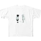 NEOJAPANESESTYLE                               のB_Lack_Cat&Mr.CHICKENHEART All-Over Print T-Shirt