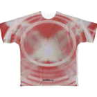 GROWING+design SUZURI店のRed Xman All-Over Print T-Shirt