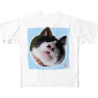 木ノ下商店の眠りこけた猫。 フルグラフィックTシャツ