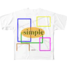 saleshuのsimple フルグラフィックTシャツ