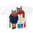 ニシヤマイスキーのサヴィニャックの冬じたく（文字無し） All-Over Print T-Shirt