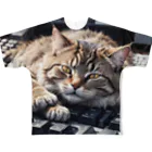 Ruru1の猫とキーボード All-Over Print T-Shirt
