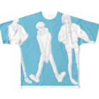 て°ゃ°の男女 All-Over Print T-Shirt