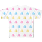 お嬢の夢かわいいうんこ柄グッズ All-Over Print T-Shirt