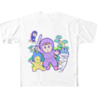 スリープキャットスタジオのにんじゃガール All-Over Print T-Shirt