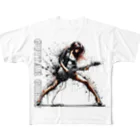 PALA's SHOP　cool、シュール、古風、和風、のGUITAR GIRLS 3 All-Over Print T-Shirt