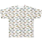 猫と釣り人のFISH_FB_DOT_2 All-Over Print T-Shirt