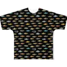 猫と釣り人のFISH_FB_DOT_2K All-Over Print T-Shirt