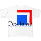 ykgiroud38のC'est la vie! フルグラフィックTシャツ