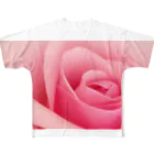 momo8presentのRose ♡ フルグラフィックTシャツ