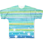 Canon3Rの水彩　星2(両面) All-Over Print T-Shirt