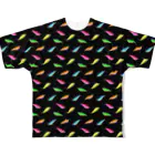 猫と釣り人のバイブレーション_K All-Over Print T-Shirt