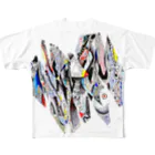 棘アイロンのZIGZAG All-Over Print T-Shirt