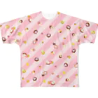 ちゅんすけ（ ●e● ）のドーナッちゅん All-Over Print T-Shirt