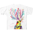 HEARTの恋するインコTシャツ All-Over Print T-Shirt