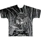 猫と釣り人のBLACK BASS2_FB_FK All-Over Print T-Shirt
