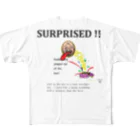 uwotomoのsurprised フルグラフィックTシャツ