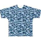 猫と釣り人のCAMOUFLAGE_FB_1 フルグラフィックTシャツ