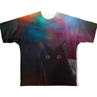 [Yugen's AURORA] official shopのAURORA CAT feat.Sasakula's cat [riku] All-Over Print T-Shirt