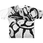 LRKのたまちゃん白黒 All-Over Print T-Shirt