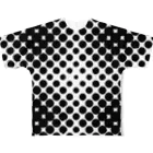 kagura9のドットスクエア（モノクロ） All-Over Print T-Shirt