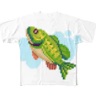 notteのfish フルグラフィックTシャツ