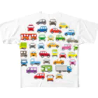 かわいいデザインのグッズ屋さんの色んな車のサークルギャラリー フルグラフィックTシャツ