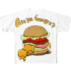 お刺身のハンバーガー食べる？ All-Over Print T-Shirt