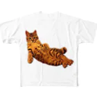 Elegant CatのElegant Cat ③ All-Over Print T-Shirt