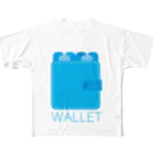 愚贅のWALLET フルグラフィックTシャツ