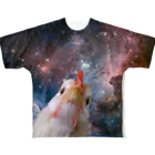 うずぴよのスペースコッコ🐓 フルグラフィックTシャツ