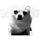 デブ犬画像ショップのThe Fat Dog 1 フルグラフィックTシャツ