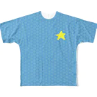 KEN's☆BASEBALL FAN SHOPの背番号 なし 星柄 All-Over Print T-Shirt