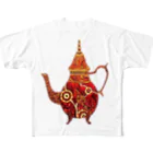 ワイン画伯の部屋のTeapot All-Over Print T-Shirt