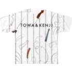 TOWA & KENJIのtowa&kenji フルグラフィックTシャツ