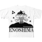 藤沢愛のおみやげやさんのENOSHIMA All-Over Print T-Shirt