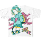 げそにんちゃんのげそにんちゃんグッズ（青） All-Over Print T-Shirt