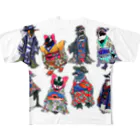 ヤママユ(ヤママユ・ペンギイナ)のKimono Penguins All-Over Print T-Shirt