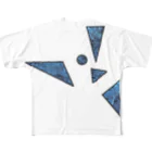 KaNXaKの鋭利な青 フルグラフィックTシャツ