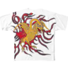 妖怪とか、、のふらり火 All-Over Print T-Shirt