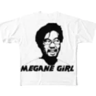 offNariaのMEGANE GiRL All-Over Print T-Shirt