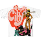 マッチアンドポンプ舎 suzuri支店のsuper  city All-Over Print T-Shirt