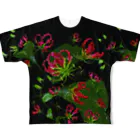 flower & Plants Edenのグロリオサ-B フルグラフィックTシャツ